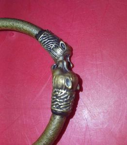 Vintage Lion Head Bangle Bracelet