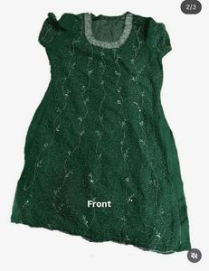 Elegant Green sequin y2k Kurta
