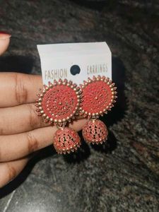 Blue Jhumka Earrings