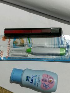 Combo Offer 5in 1 Lipstick, Baby Oil, Earpick