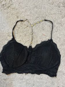 Black Embellished Bralette ❤️