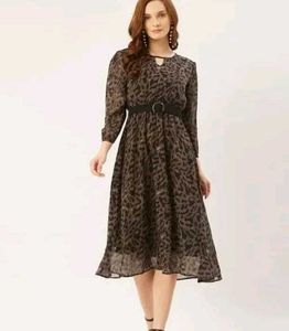 Leopard print dress