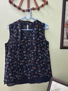 Lee Cooper Originals Sleeveless Floral-print Top