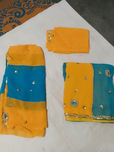 Haldi Lahenga Choli Fabric And Dupatta
