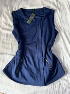 Navy Sleeveless Top - United Colors of Benetton