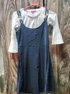 Cute Girls' Layered Dress