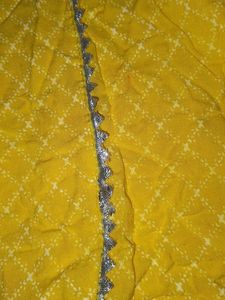 Yellow Embroidered Kurta