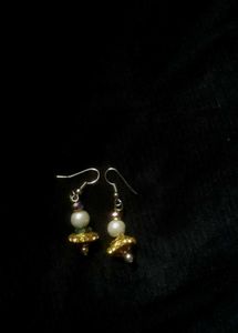 Golden Earrings With Freebie