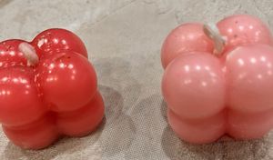 Pink Bubble Candle