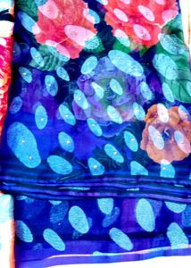 Floral Print Saree