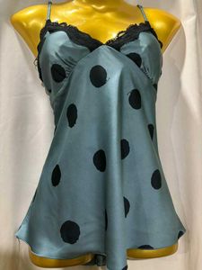 Polka Dot Satin Cami