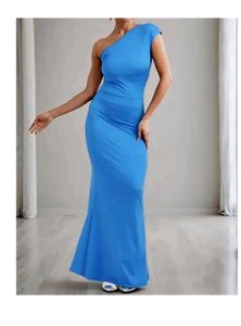 Elegant One-Shoulder Maxi Dress