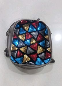 Sequin Triangle Backpack