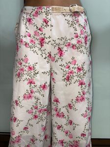 Floral Wide Leg Pants
