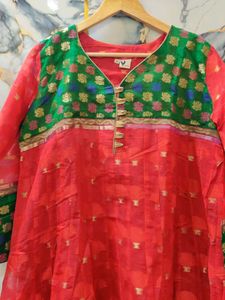 brand new Plume anarkali zari woven upto XXL