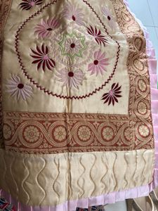 Vintage Embroidered double bed sheet