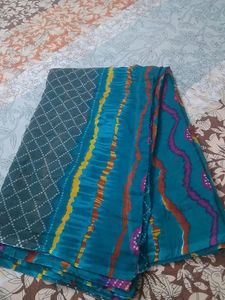 Chiffon Bandini Print Saree