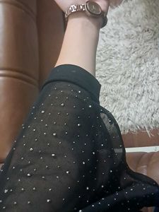 Elegant Black Sequined Top