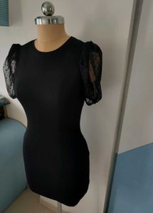 Trendy Black Bodycon Mini Dress