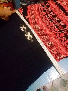 Black Red Frock - Kids