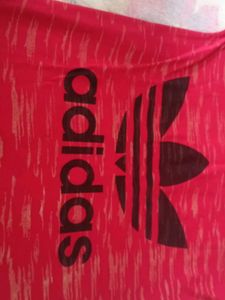 Adidas Red Graphic Tee