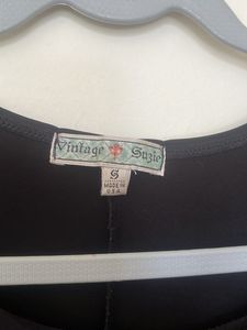 Black Viscose Elastic Top