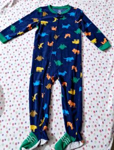 Carter's 1piece Dinosaur Fleece Footie PJs For Boy
