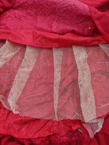 frock lhnga set with dupatta