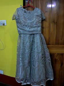 Elegant Silver Lehenga Set