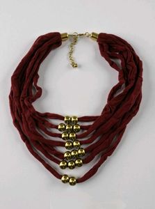 Beautiful Handmade Textile Necklace