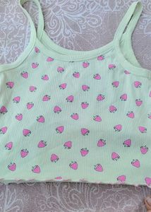 Cute Heart Print Tank Top