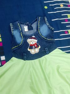 Its Baby Girl Frock Denims