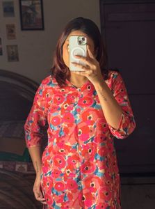 Floral Print Tunic Kurta Top