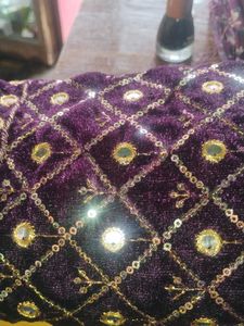 Elegant Purple Blouse Material