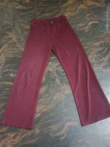 Maroon Flared Pants