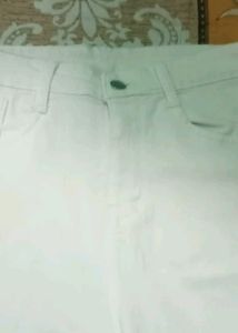 A White Colour Jeans