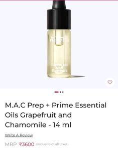 Mac Prep +prime Essential Oil