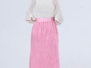 Pink Flared Skirt