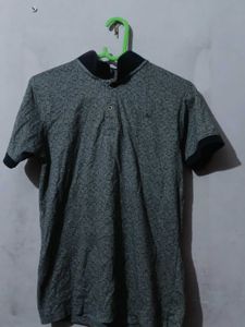 Patterned Polo Shirt