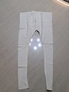 off white and golden kurti With Bottom