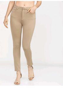 Beige Skinny Leg Pants