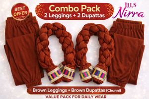 Ethnic Leggings & Dupatta Combo