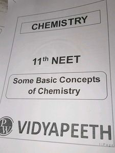 Class 11th NEET Chemistry Booklet