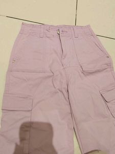 Girls Cargo Pants ( Lavender Colour)