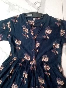 Blue Anarkali Kurti