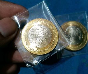 3rd India-Africa Forum Summit Coin 2 Ps 10rs UNC