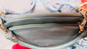Silver Crossbody Bag