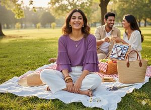 👑PlusS Statement Pleats Top–Wisteria Dream!✨💜