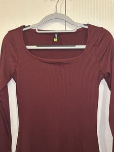 Bodycon Maroon Dress