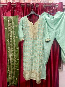Partywear Suit Set🩵